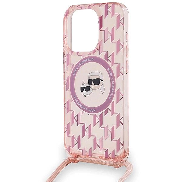 Etui Karl Lagerfeld IML Crossbody Monogram Karl & Choupette Head MagSa