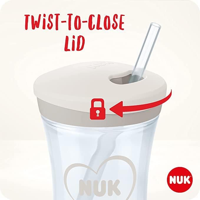 Новая бутылочка с трубочкой, Nuk, 12+