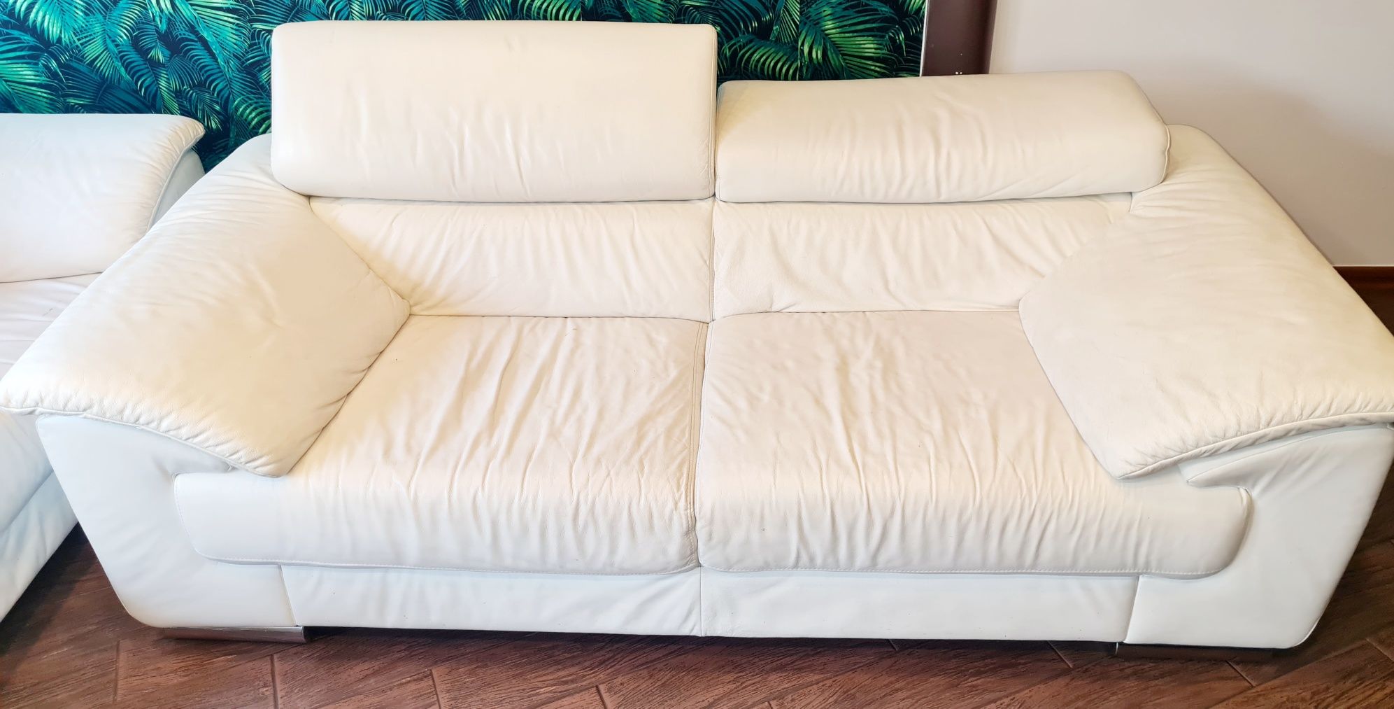 Zestaw skórzany sofa skóra