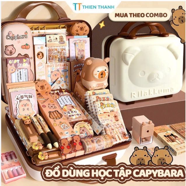 ХИТ! Детский подарочный набор для творчества 55 предметов «Капибара»