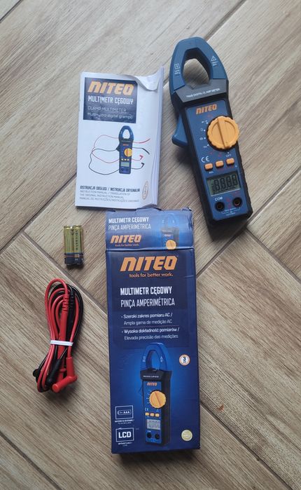 Miernik cęgowy multimetr elektryczny