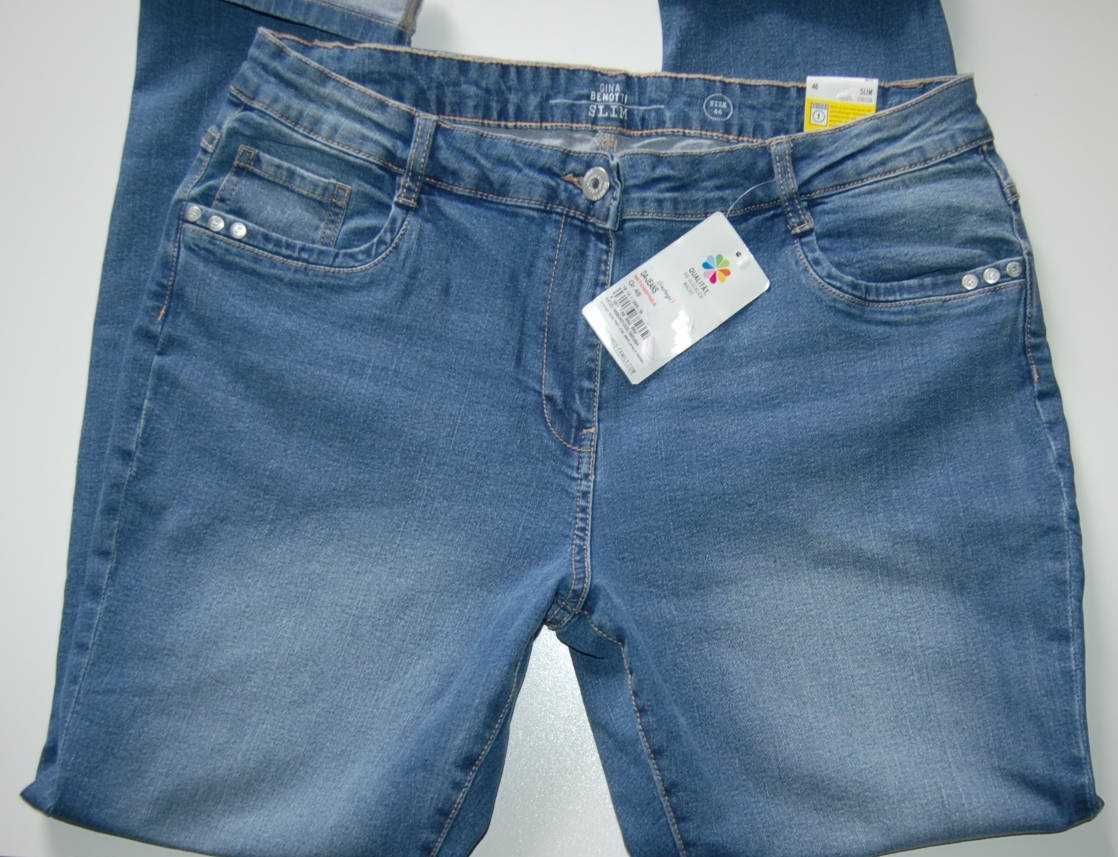 GINA BENOTTI 46 nowe jeansy damskie slim stretch dżety 6G22