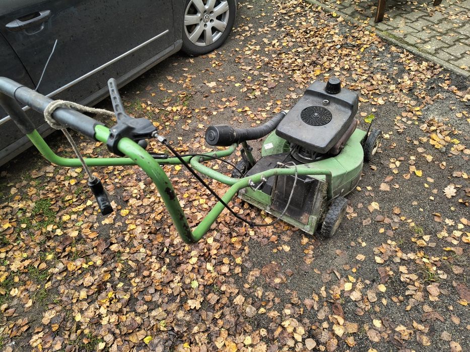 Kosiarka karczownika Sabo 6 k.mech silnik sachs niemiecka aluminium