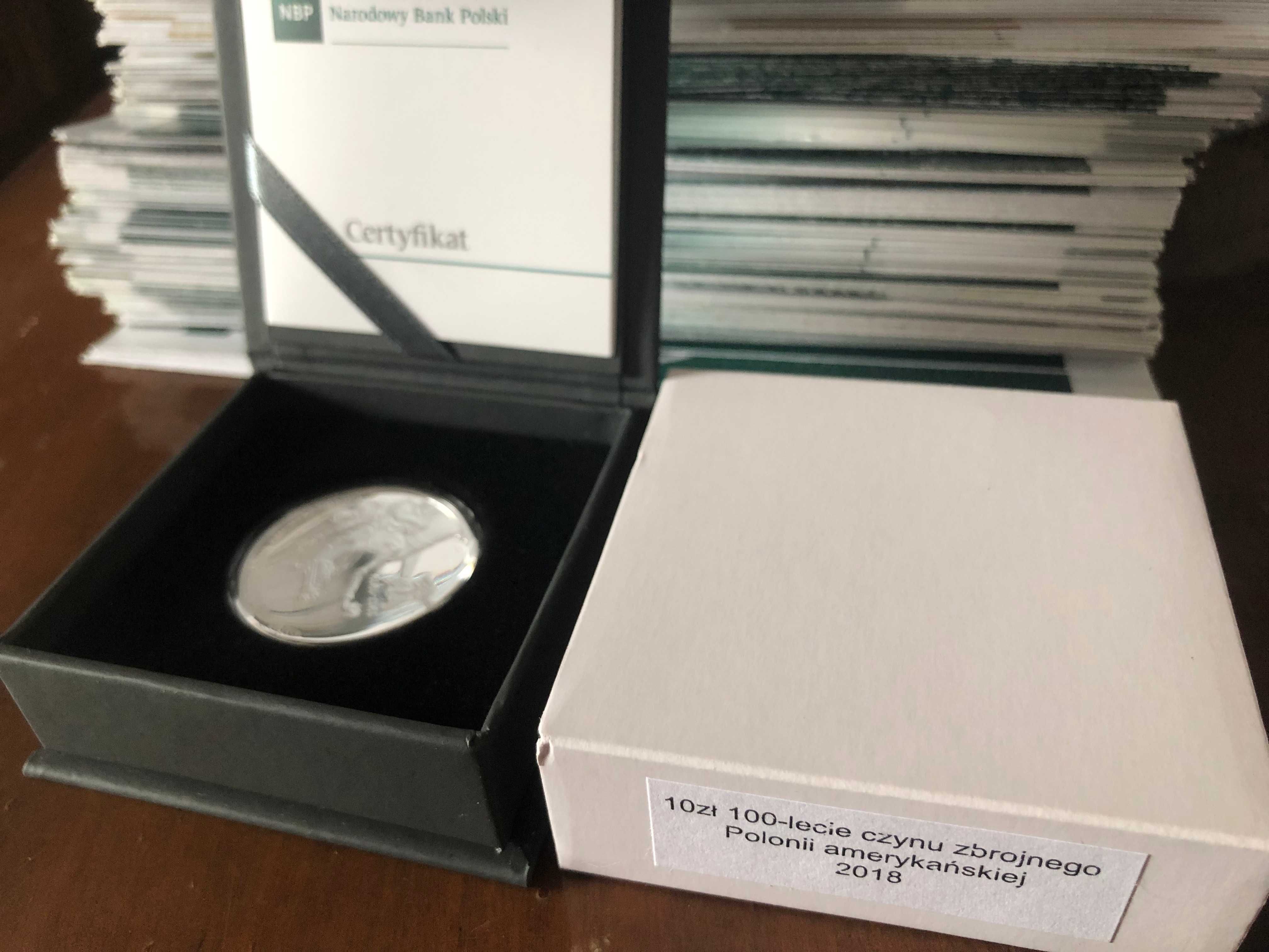 10 zł srebrna moneta 100-lecie czynu zbrojnego Polonii
Amerykańskiej