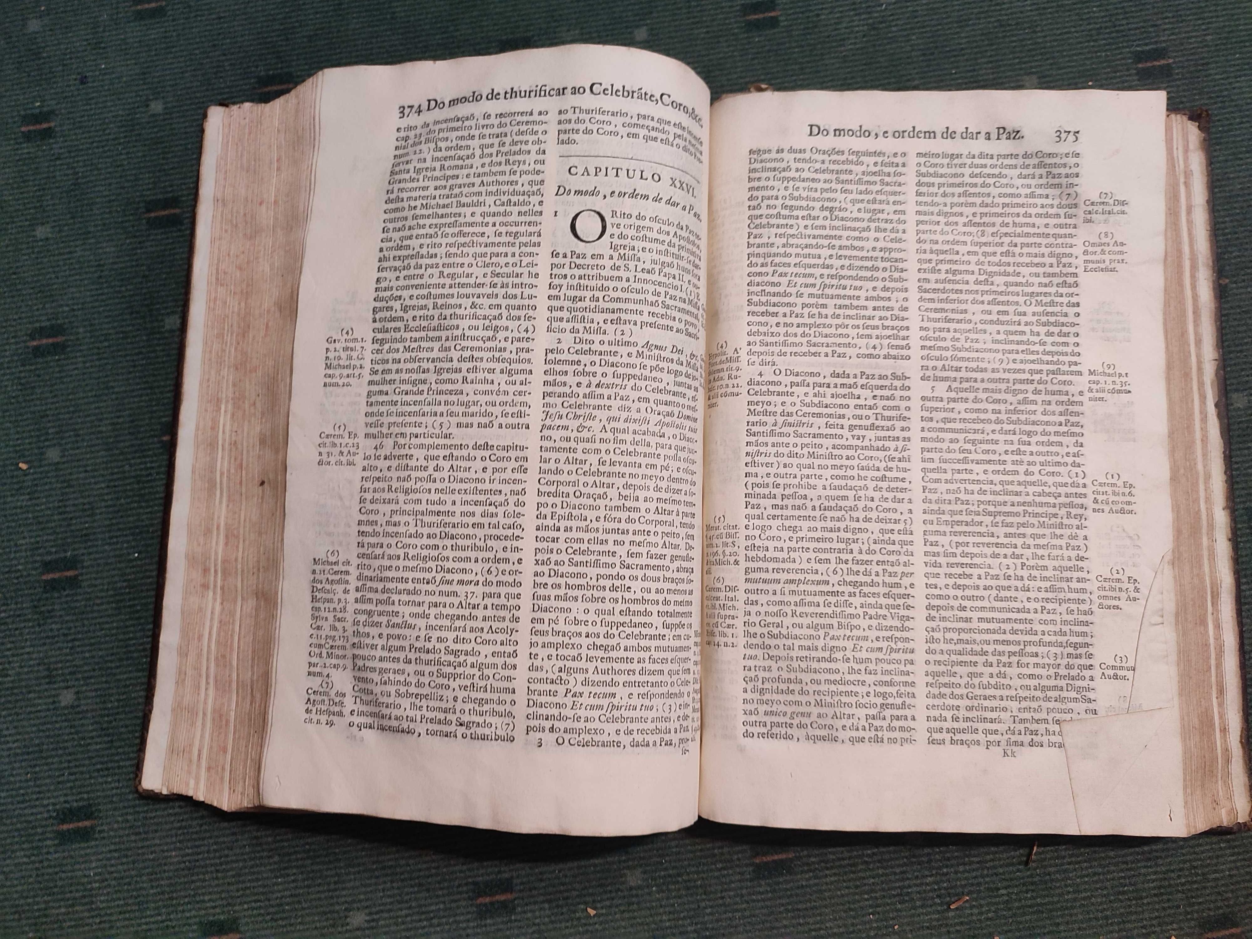 Ceremonial Eclesiástico segundo o Rito Romano - 1743