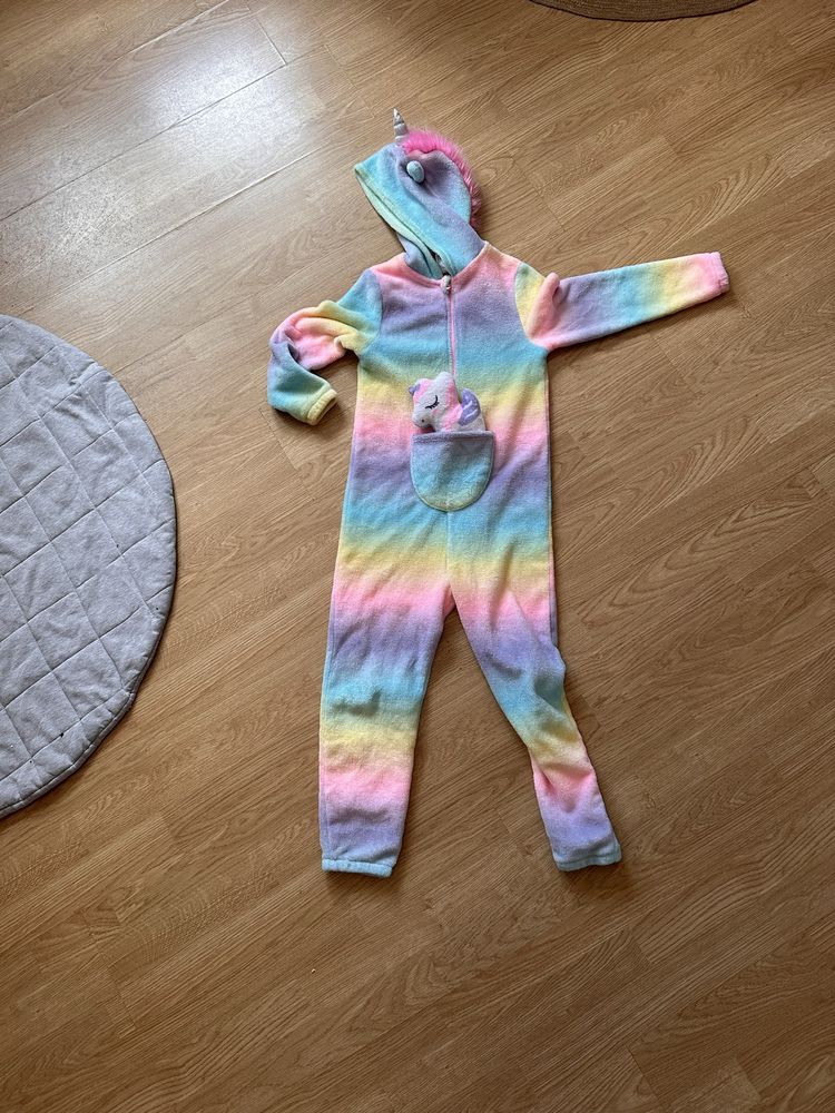 Onesie kombinezon jednorozec H&M 122/128 sliczny