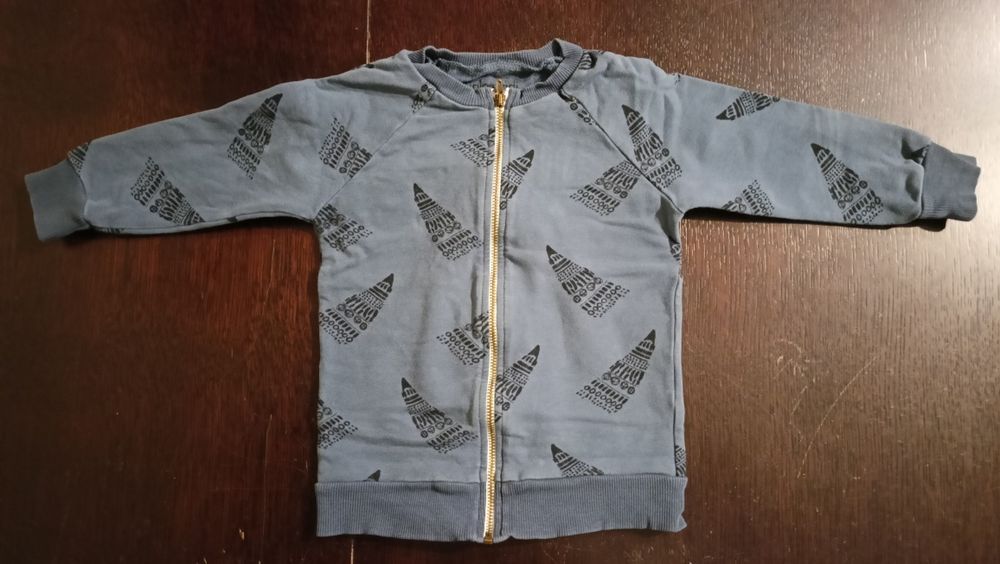 Bluza cienka rozpinana bez kaptura rozm. 92-98