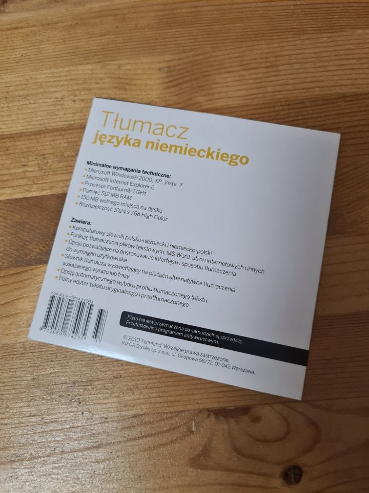 Tłumacz języka niemieckiego Deutsch Translator XT płyta CD