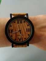 Zegarek à la drewniany duży