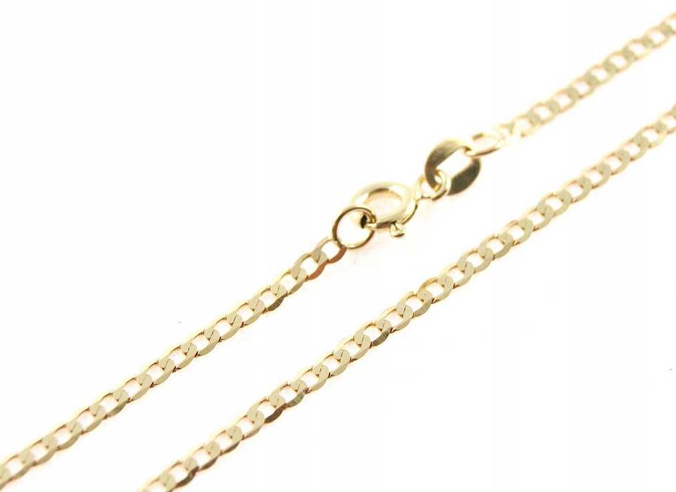 Złoty łańcuszek PANCERKA ZŁOTO p.585 45cm KUTY