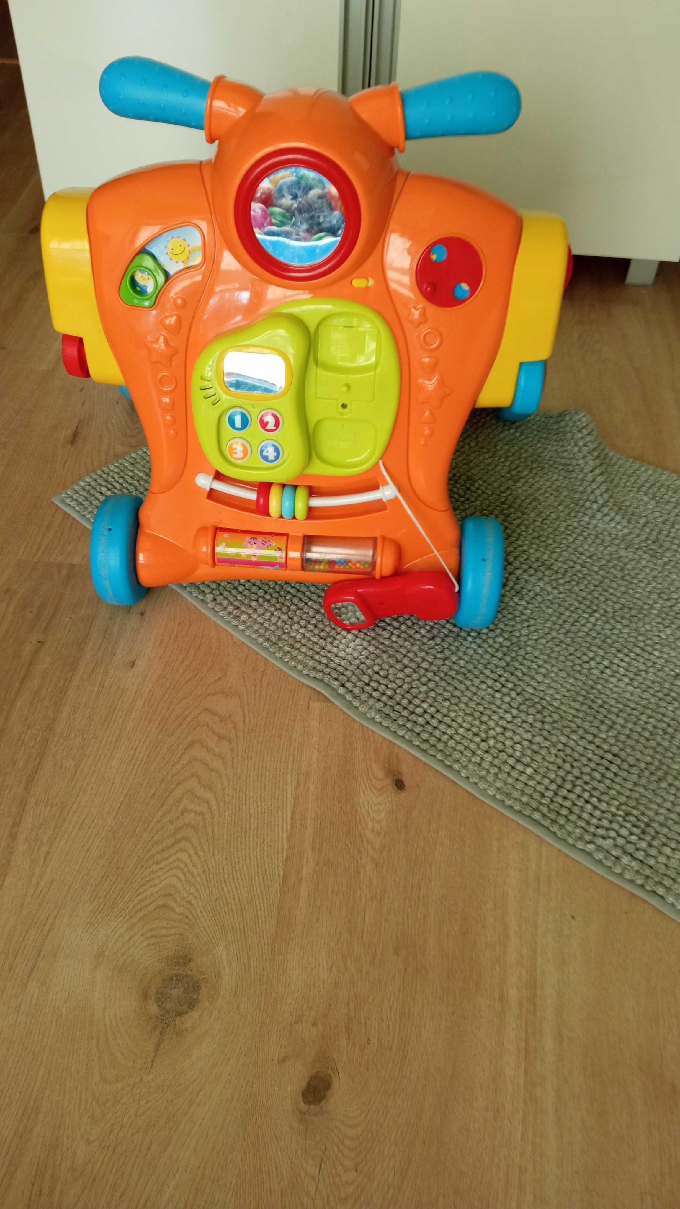 Jeździk pchacz 2w1 Smiki Baby Walker sprawny