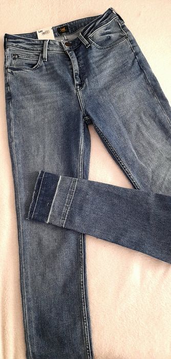 OKAZJA LEE NOWE piękne kobiece jeansy lee 28 s 36 xs 34 sexi wysoki