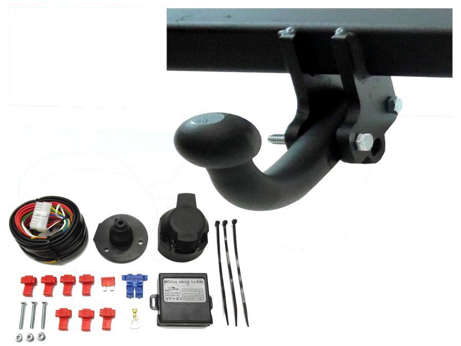 SŁUPSK AUTO HAK HOLOWNICZY +MODUŁ 13 PIN + WIĄZKA do SEAT ALHAMBRA 2 II VAN od 2010 do 2012