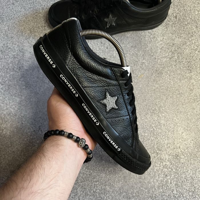 Кеди Converse One Star оригінальні чоловічі шкіряні кросівки конверс