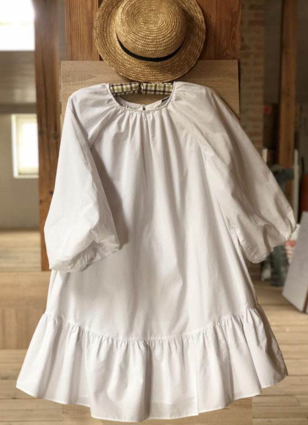 Плаття біле, сукня біла oversize