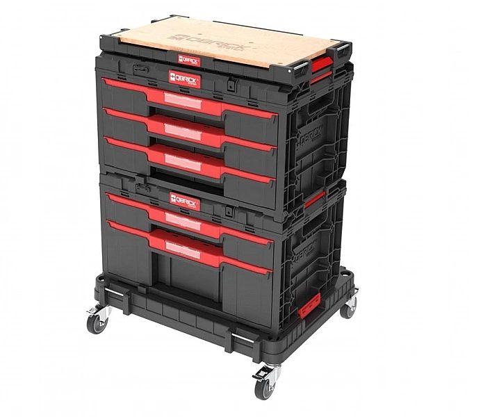 Mobilne Skrzynie Narzędziowe Z Szufladami Qbrick One Workshop Drawers