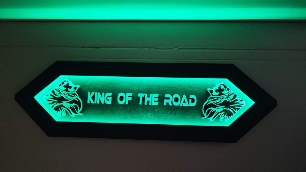 SCANIA Tablica LED Panel 3D Ekoskóra Logo TIR, nad łóżko