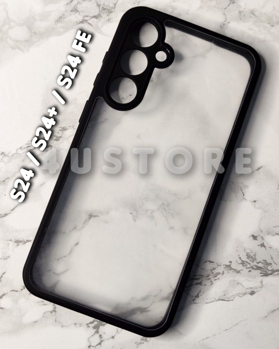 Чехол Black TPU на Samsung S24 Ultra ударопрочный Чохол ударостійкий