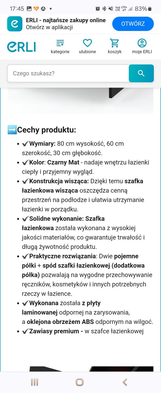 Szafka łazienkowa