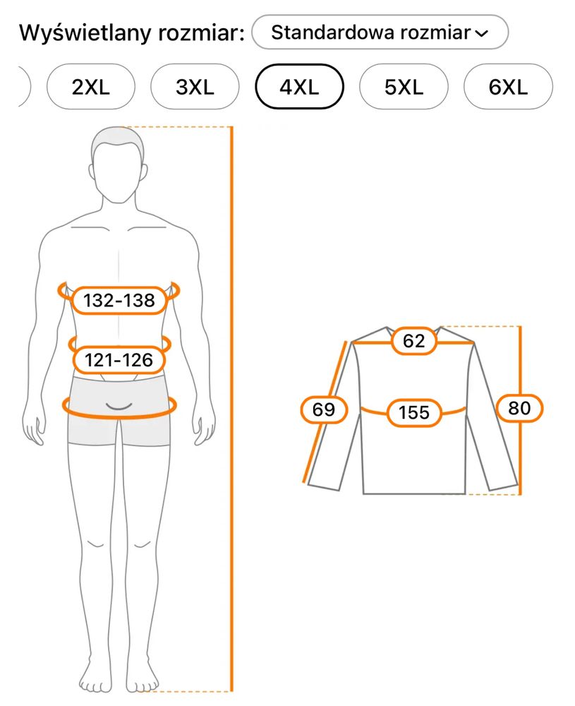 Kurtka męska szwedka- cieńka 4xl