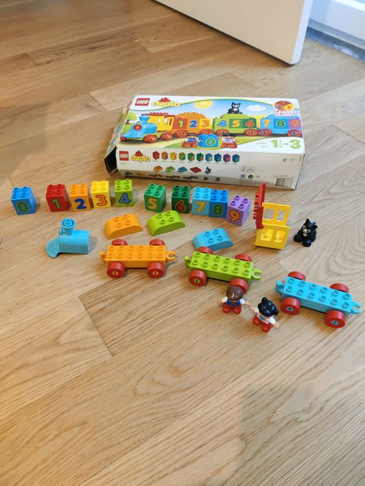 Lego Duplo comboio com números, completo, com caixa