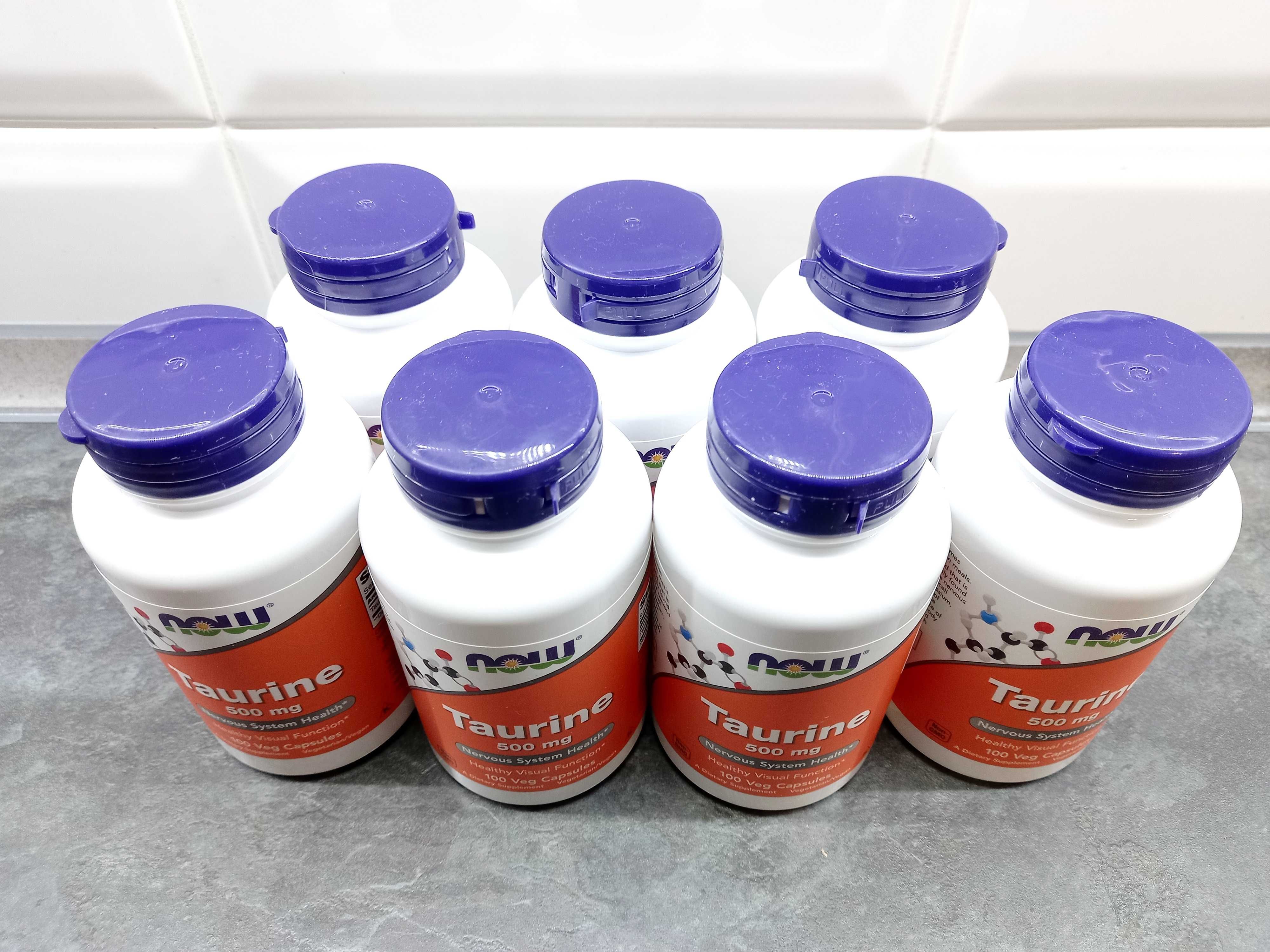 Now Foods, Taurine 500 мг (100 капс.), таурин