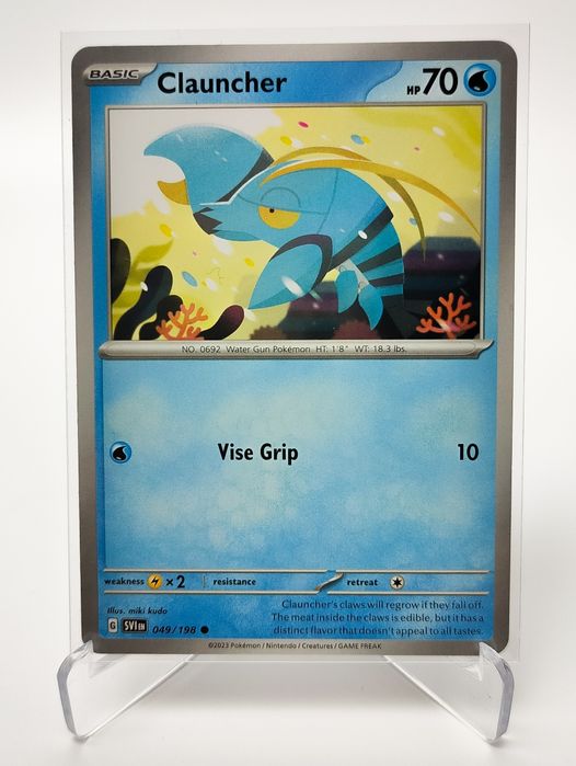 Clauncher 049/198 karta pokemon Scarlet & Violet