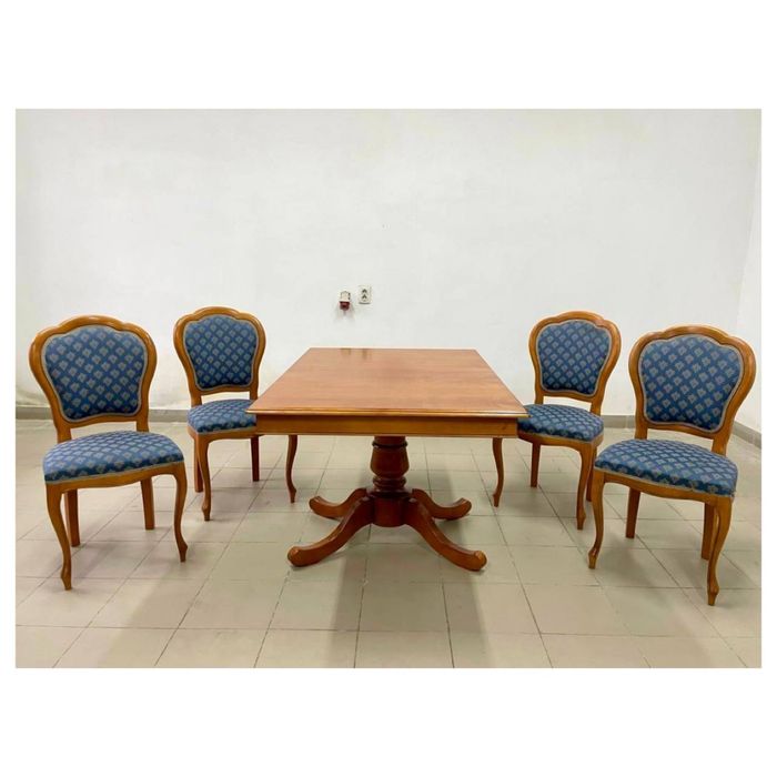 Стіл розкладний обідній дерево стол 2247 стільці стулья 2346