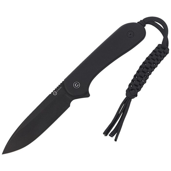 Nóż Civivi Elementum Fixed Tactical Black G10, Black Stonewashed D2