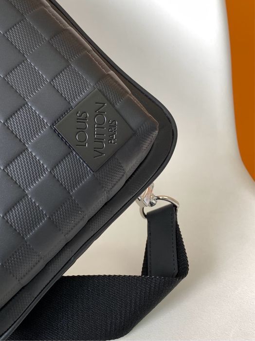 Louis Vuitton Avenue сумка бананка мужская кожаная черная оригинал