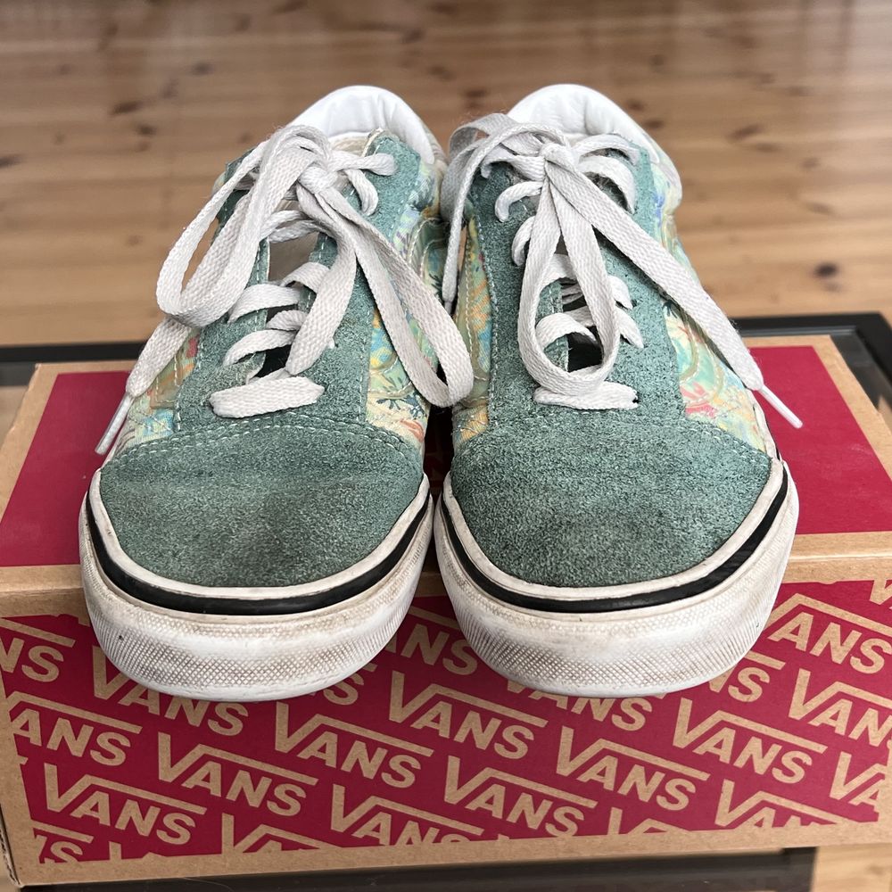 Buty VANS OldSchool Sneakersy skóra zielone r.36 22,5 cm