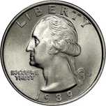 1/4 dolara 1989, USA