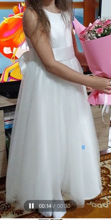 Выпускной платье белое