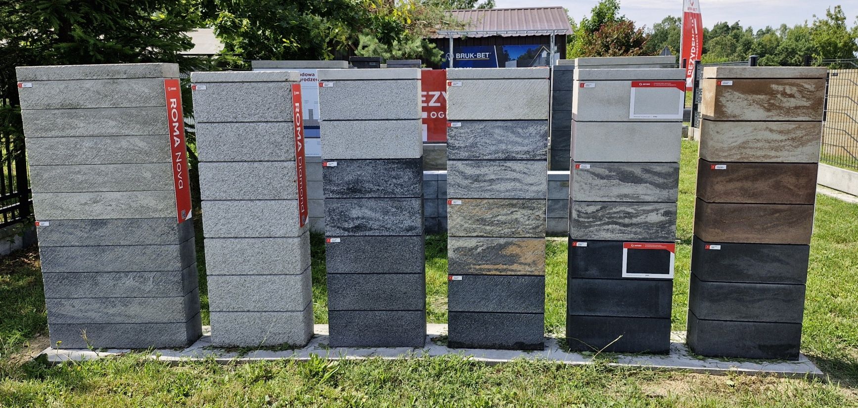 Ogrodzenie JONIEC modułowe betonowe Bloczek Pustak Daszek