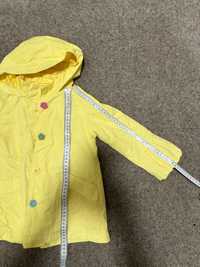 Плащ куртка пальто весна жовте 3 4 98 104 h&m