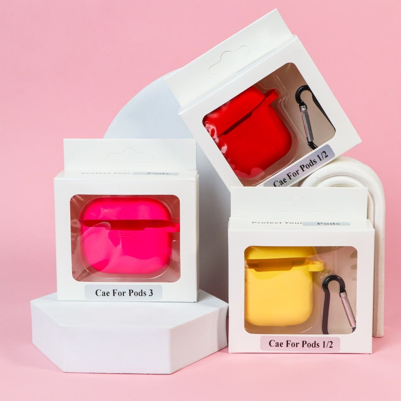 Чехол Silicone на Airpods Pro 2 кейс з карабіном с карабином силикон