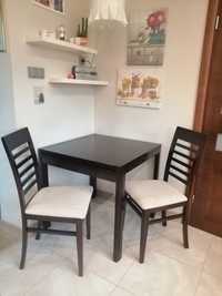 Stolik rozkładany kuchenny +2 krzesełka