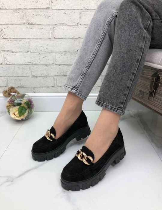 Лофери жіночі замш