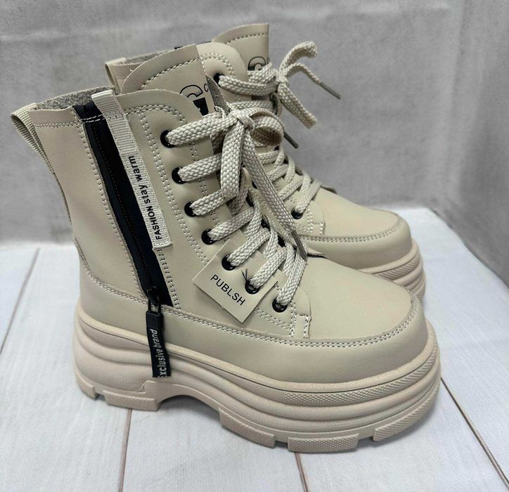 Демісезонні дитячі черевики Jong Golf  для дівчинки  бежеві 36 23.8 см