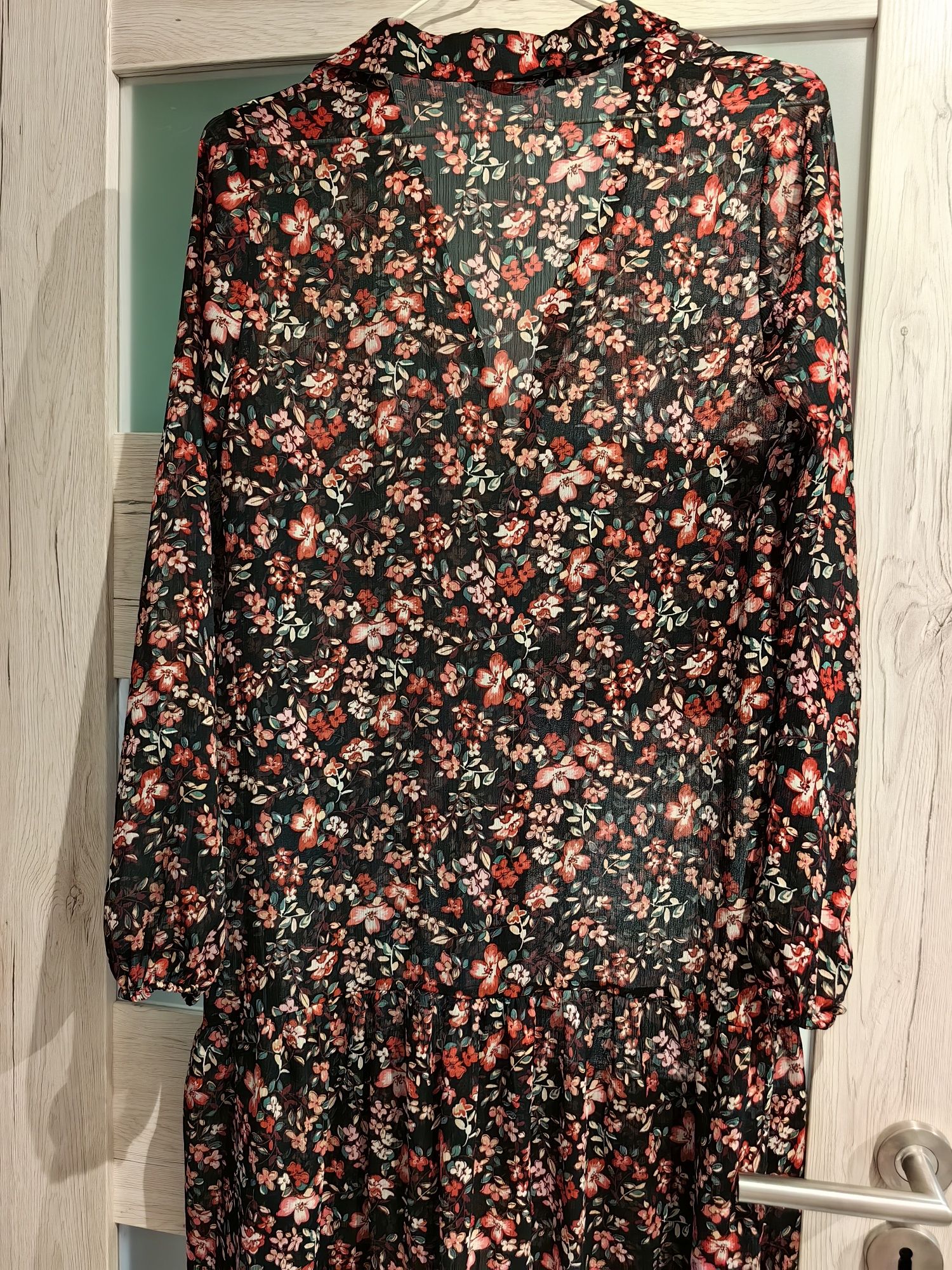 Narzutka sukienka koszula kwiaty łąka