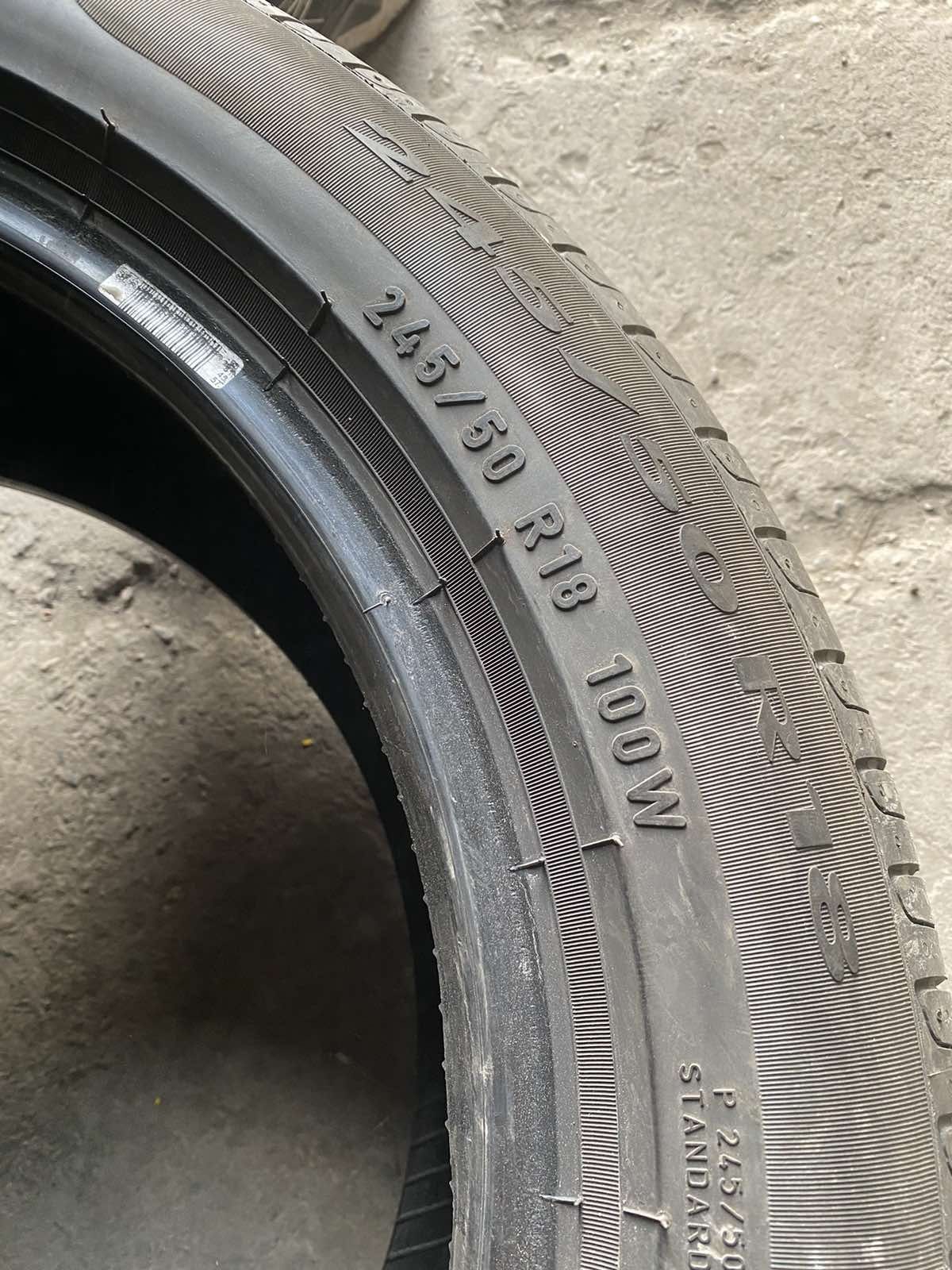 245.50.18 Pirelli 2шт лето БУ склад шины резина из Европы 50 R18 RFT