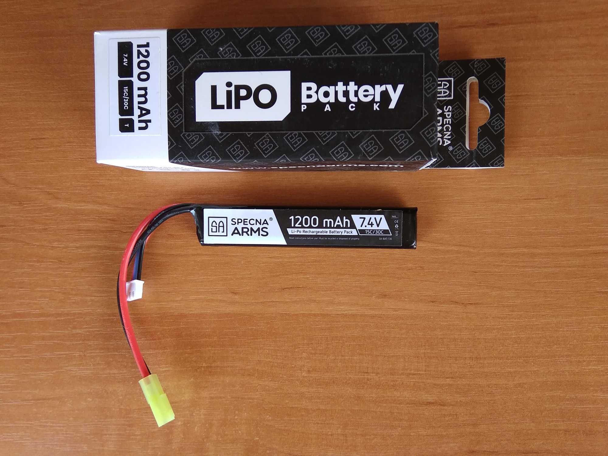 Аккумулятор Li-Po Electro River 7,4V 1100mAh, батарея LiPo (страйкбол)