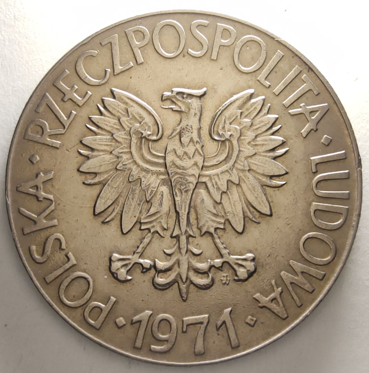 Moneta 10 złotych Kościuszko - mały 1971 - piękny