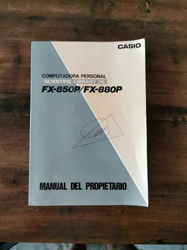 Vendo Manual do Proprietário e Tabela - Máquina Calcular FX850P
