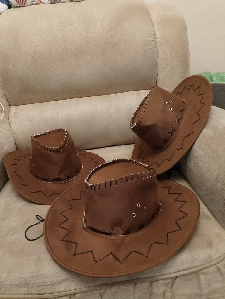 Ковбойская шляпа новая коричневая