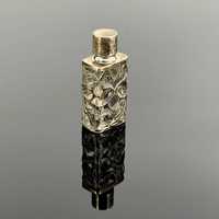 Srebro - Szklana buteleczka na perfumy zakuta w srebrze - próba 925
