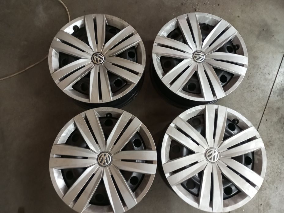 Felgi 16 Orginał VW 5x112 J6½ ET43 z Kołpakami