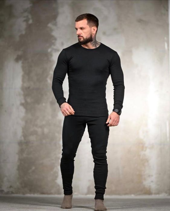 ‼️ТЕРМО‼️ Термокомплект чоловічий на флісі. Термобілизна зимова.