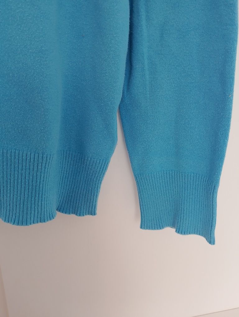 Sweter niebieski damski Adidas rozmiar L