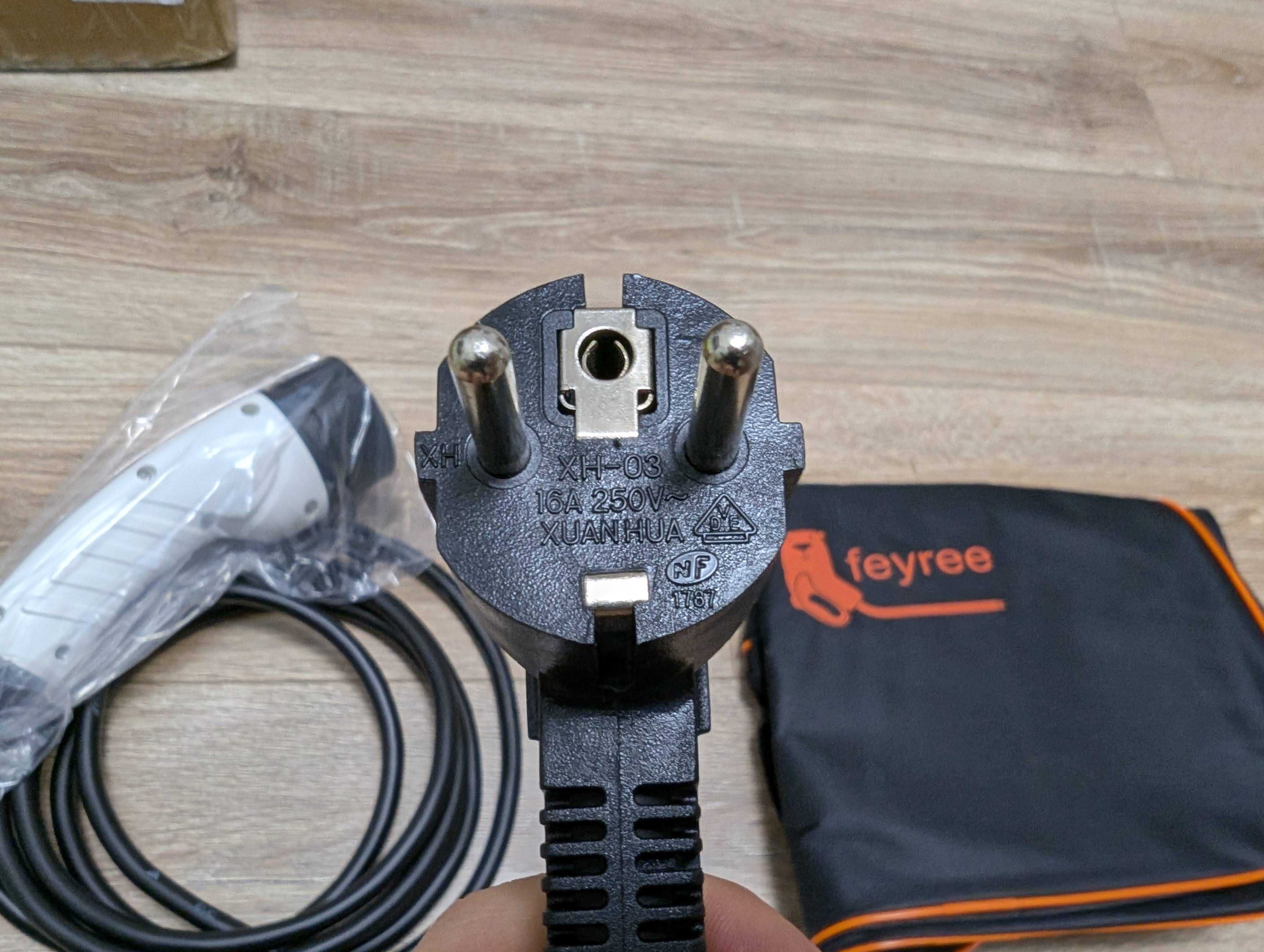 Зарядка Feyree Type 2 16A 3.5KW | 3.5 м | відкладений старт + сумка